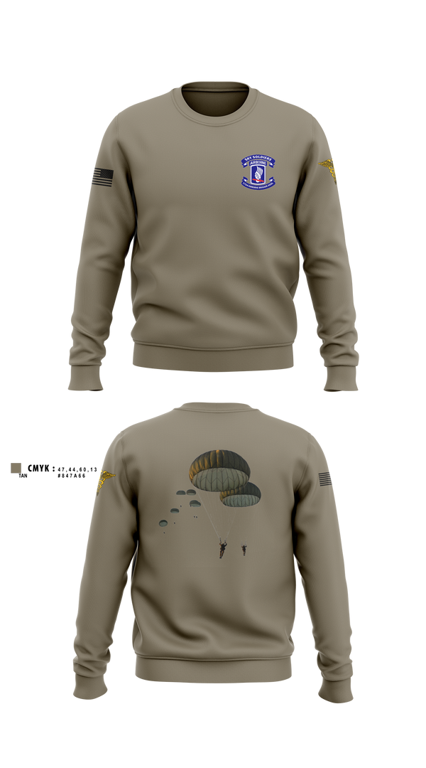 Crew Neck Sweatshirt, 173rd airborne brigade, , Teamtime, Team time, sublimation, custom sports apparel, team uniforms, spirit wear, spiritwear, sports uniforms, custom shirts, team store, custom team store, fundraiser sports, apparel fundraiser