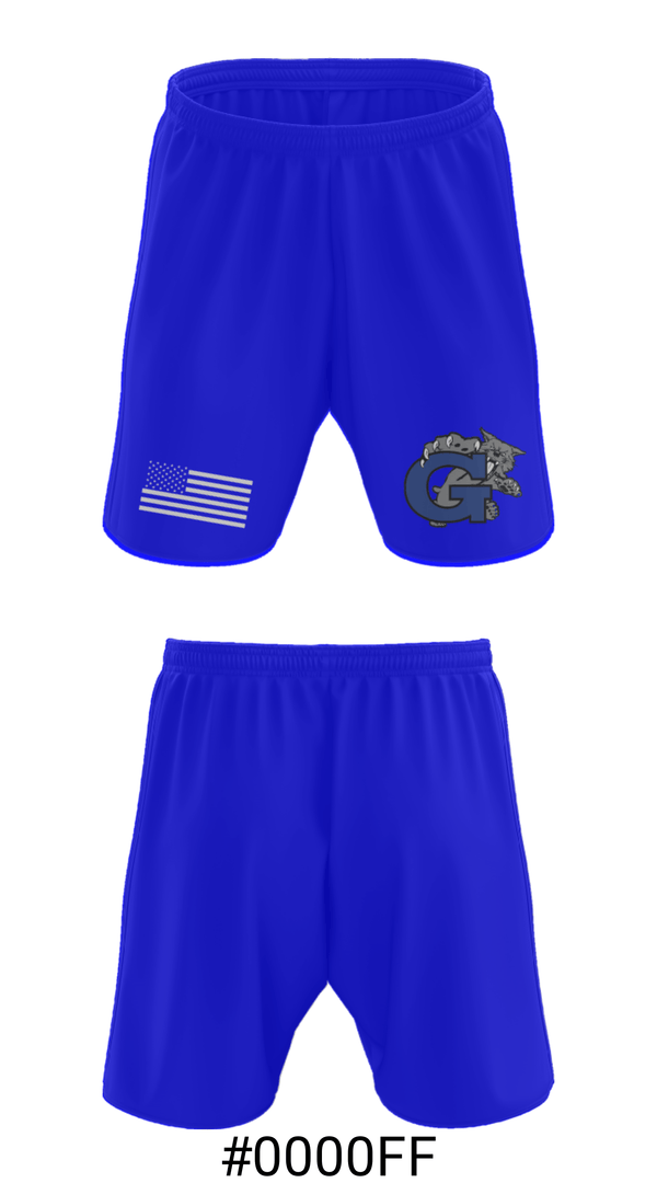 Athletic Shorts With Pockets, Garinger High School Tennis, Spirit Store, Teamtime, Team time, sublimation, custom sports apparel, team uniforms, spirit wear, spiritwear, sports uniforms, custom shirts, team store, custom team store, fundraiser sports, apparel fundraiser