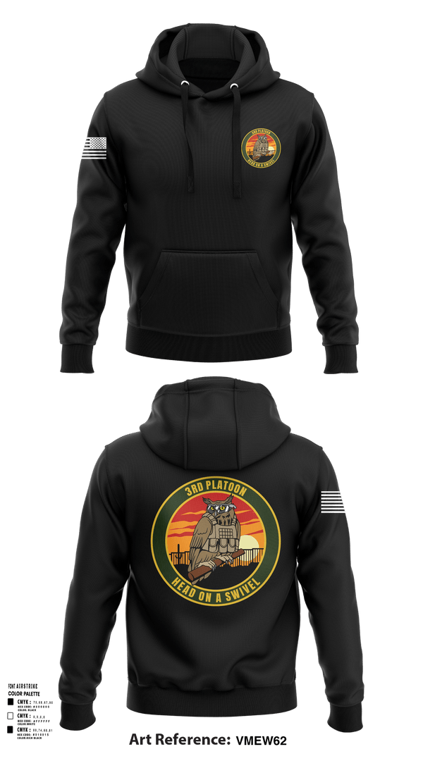 Hoodie, 346 MP CO 3rd Platoon, Army, Teamtime, Team time, sublimation, custom sports apparel, team uniforms, spirit wear, spiritwear, sports uniforms, custom shirts, team store, custom team store, fundraiser sports, apparel fundraiser