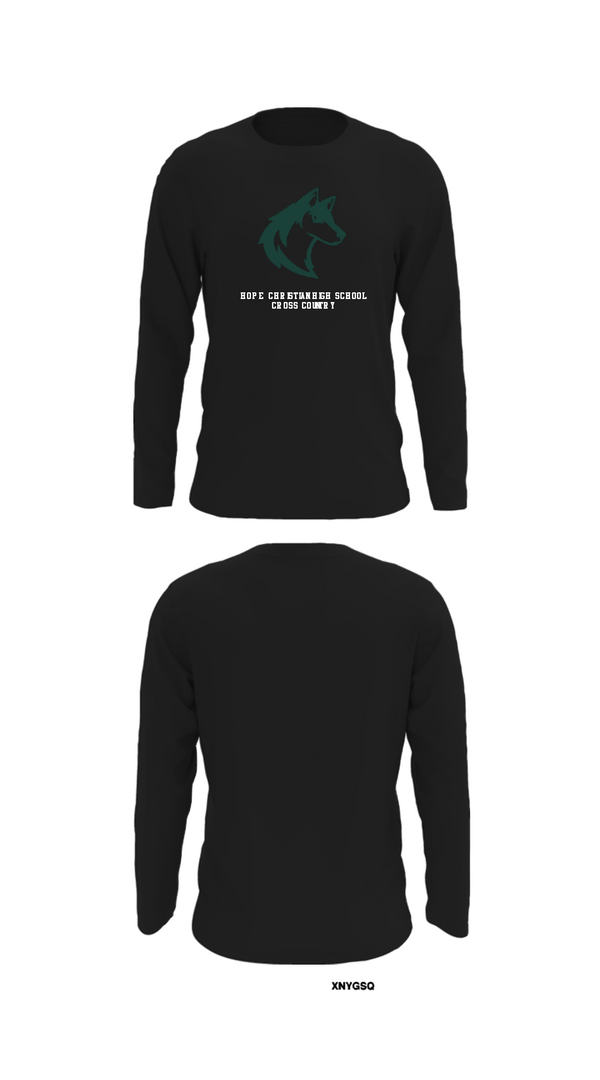 Long Sleeve Performance Shirt, Hope Christian High School Cross Country, Cross Country, Teamtime, Team time, sublimation, custom sports apparel, team uniforms, spirit wear, spiritwear, sports uniforms, custom shirts, team store, custom team store, fundraiser sports, apparel fundraiser