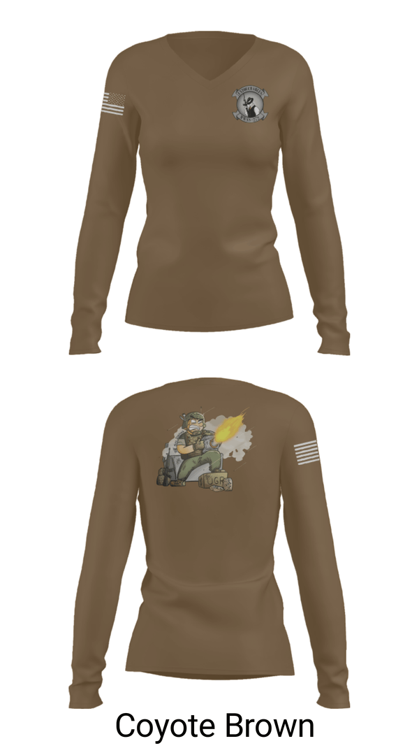 Women's Long Sleeve Vneck Shirt, FIELD MESS, Marines, Teamtime, Team time, sublimation, custom sports apparel, team uniforms, spirit wear, spiritwear, sports uniforms, custom shirts, team store, custom team store, fundraiser sports, apparel fundraiser