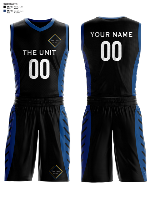 Basketball Uniform, The Unit, Men's Basketball, Teamtime, Team time, sublimation, custom sports apparel, team uniforms, spirit wear, spiritwear, sports uniforms, custom shirts, team store, custom team store, fundraiser sports, apparel fundraiser