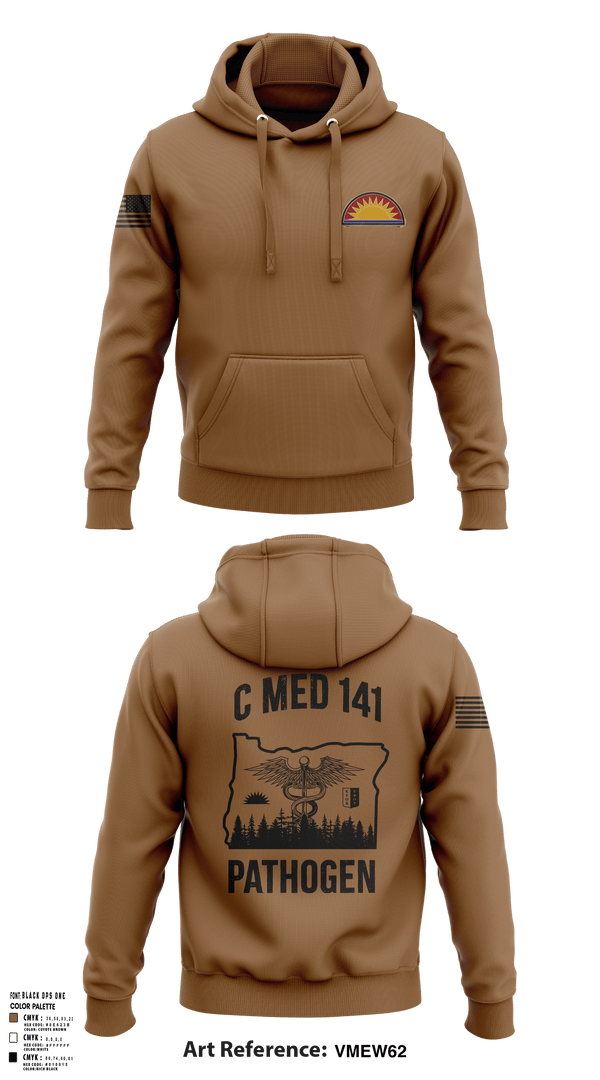 Hoodie, C MED 141, National Guard, Teamtime, Team time, sublimation, custom sports apparel, team uniforms, spirit wear, spiritwear, sports uniforms, custom shirts, team store, custom team store, fundraiser sports, apparel fundraiser