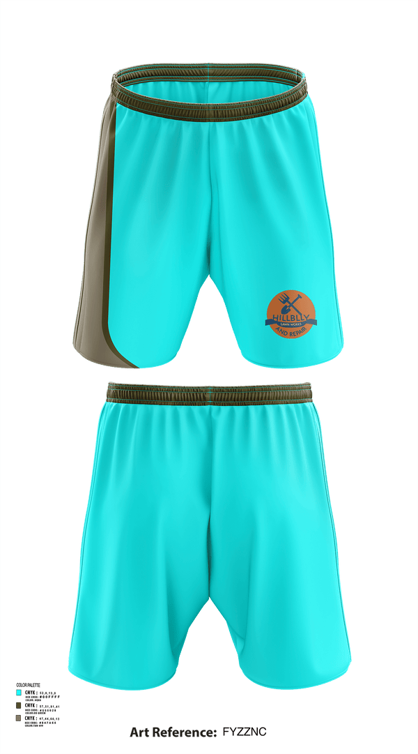 Athletic Shorts With Pockets, Hillbilly Lawn Works And Repair, , Teamtime, Team time, sublimation, custom sports apparel, team uniforms, spirit wear, spiritwear, sports uniforms, custom shirts, team store, custom team store, fundraiser sports, apparel fundraiser