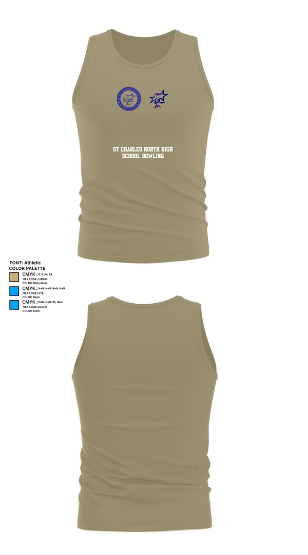 Tank Top, St Charles North High School Bowling, Bowling, Teamtime, Team time, sublimation, custom sports apparel, team uniforms, spirit wear, spiritwear, sports uniforms, custom shirts, team store, custom team store, fundraiser sports, apparel fundraiser