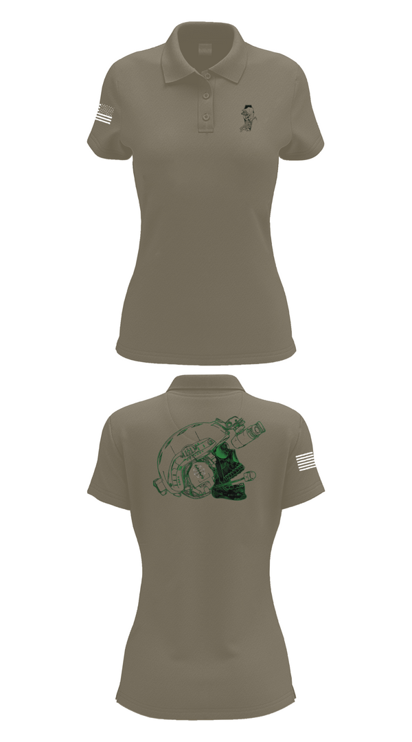 Womens Short Sleeve Performance Polo, CSO, Army, Teamtime, Team time, sublimation, custom sports apparel, team uniforms, spirit wear, spiritwear, sports uniforms, custom shirts, team store, custom team store, fundraiser sports, apparel fundraiser