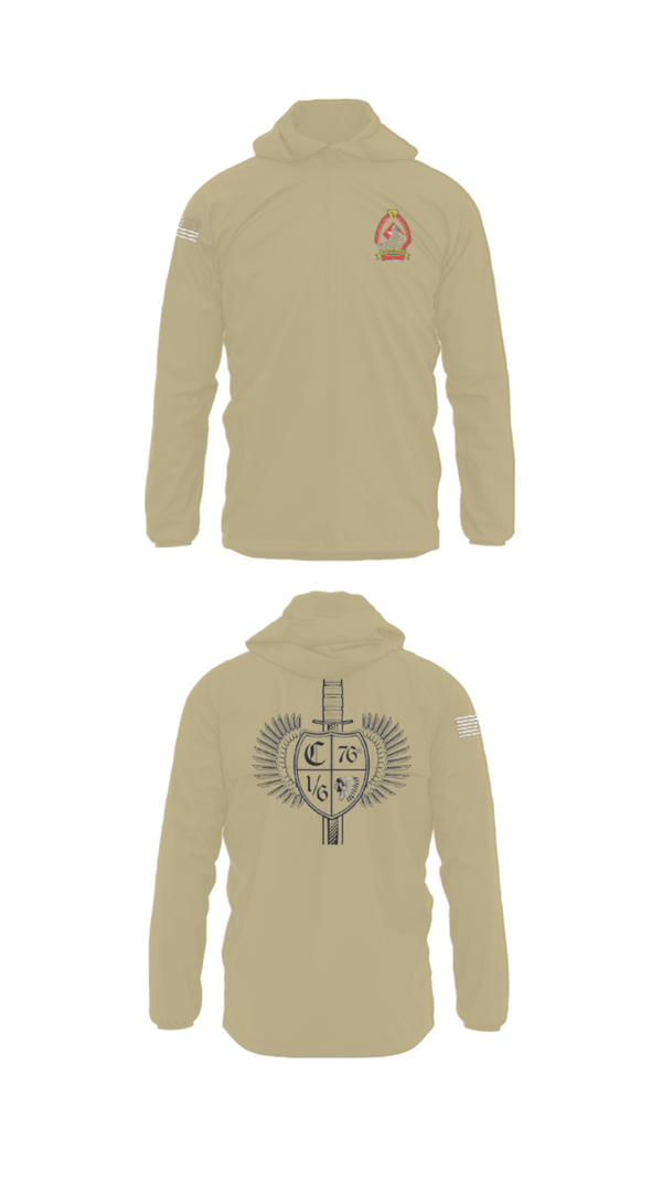 Windbreaker, 1/6 Charlie company, , Teamtime, Team time, sublimation, custom sports apparel, team uniforms, spirit wear, spiritwear, sports uniforms, custom shirts, team store, custom team store, fundraiser sports, apparel fundraiser