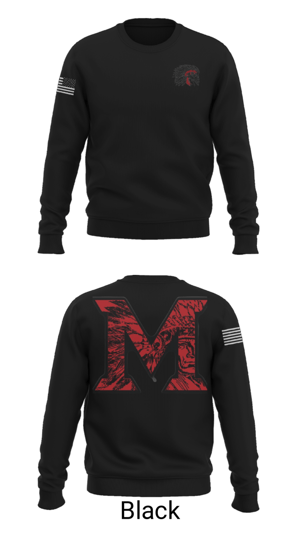 Crew Neck Sweatshirt, Mcloud High School Cheer, Cheer, Teamtime, Team time, sublimation, custom sports apparel, team uniforms, spirit wear, spiritwear, sports uniforms, custom shirts, team store, custom team store, fundraiser sports, apparel fundraiser