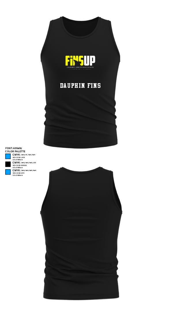 Tank Top, Dauphin Fins, Football, Teamtime, Team time, sublimation, custom sports apparel, team uniforms, spirit wear, spiritwear, sports uniforms, custom shirts, team store, custom team store, fundraiser sports, apparel fundraiser