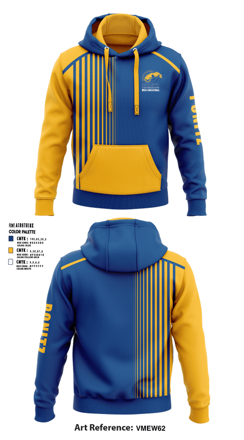 Hoodie, David H Ponitz Career Technology Center Volleyball, Men's Volleyball, Teamtime, Team time, sublimation, custom sports apparel, team uniforms, spirit wear, spiritwear, sports uniforms, custom shirts, team store, custom team store, fundraiser sports, apparel fundraiser