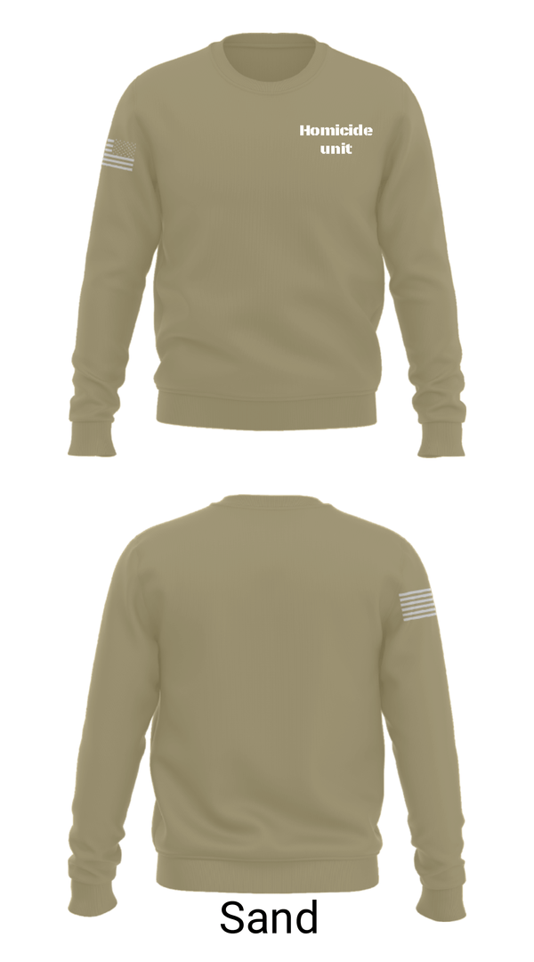 Crew Neck Sweatshirt, Homicide unit, Police, Teamtime, Team time, sublimation, custom sports apparel, team uniforms, spirit wear, spiritwear, sports uniforms, custom shirts, team store, custom team store, fundraiser sports, apparel fundraiser