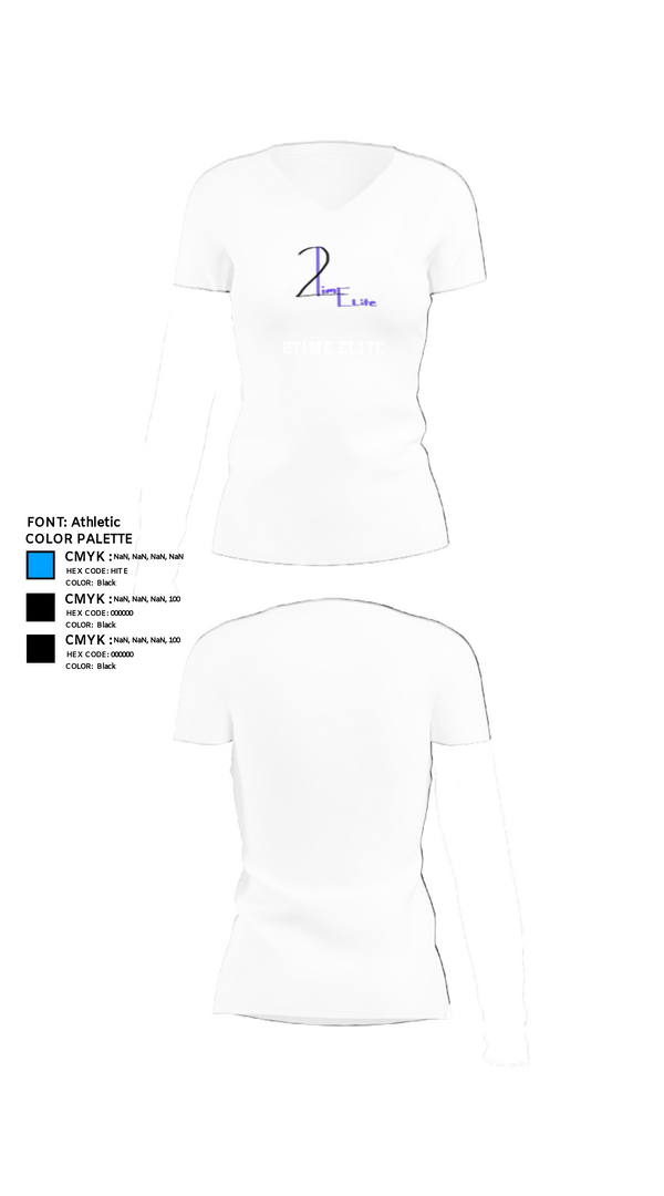Women's Short Sleeve Vneck Shirt, 2time elite, Women's Basketball, Teamtime, Team time, sublimation, custom sports apparel, team uniforms, spirit wear, spiritwear, sports uniforms, custom shirts, team store, custom team store, fundraiser sports, apparel fundraiser