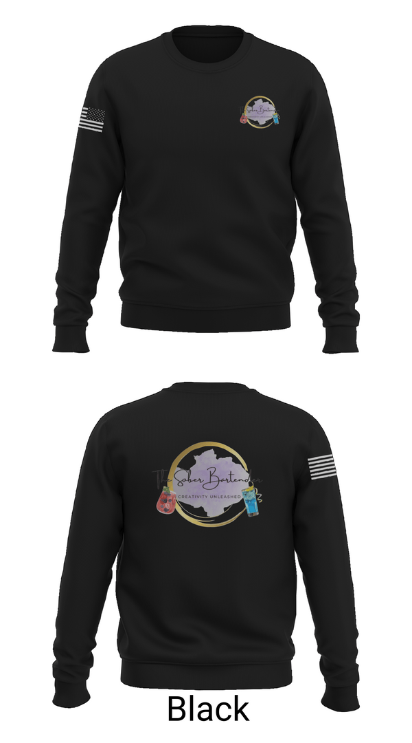 Crew Neck Sweatshirt, The Sober Bartender, , Teamtime, Team time, sublimation, custom sports apparel, team uniforms, spirit wear, spiritwear, sports uniforms, custom shirts, team store, custom team store, fundraiser sports, apparel fundraiser
