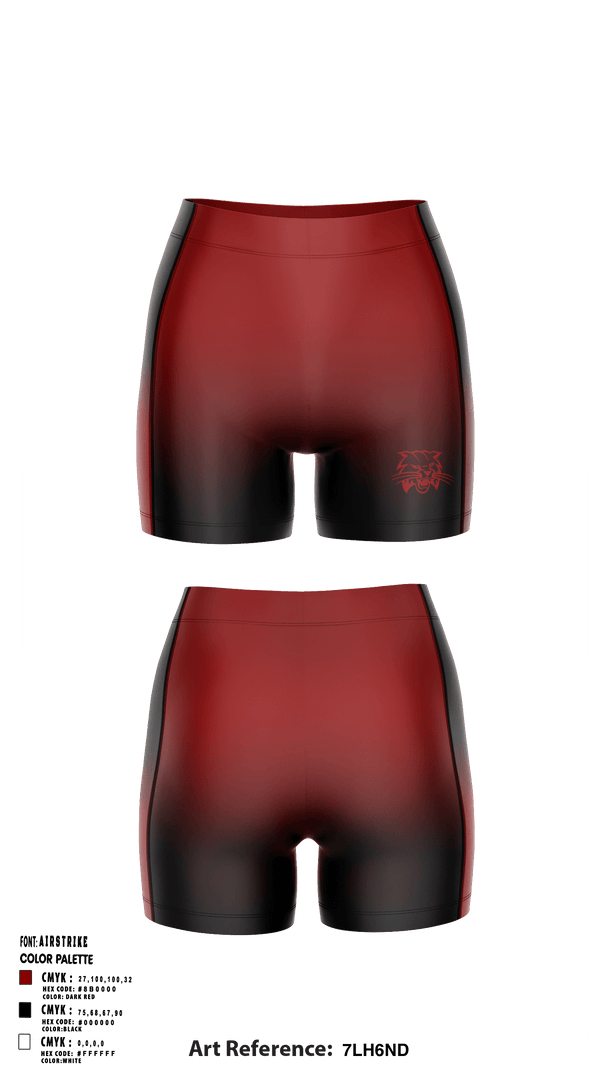 Women's Compression Shorts, Ignacio High School Volleyball, Women's Volleyball, Teamtime, Team time, sublimation, custom sports apparel, team uniforms, spirit wear, spiritwear, sports uniforms, custom shirts, team store, custom team store, fundraiser sports, apparel fundraiser