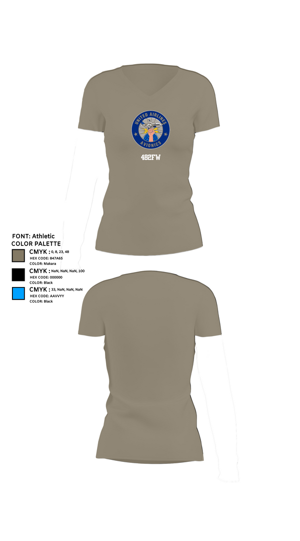 Womens Short Sleeve Vneck Shirt, 482FW, , Teamtime, Team time, sublimation, custom sports apparel, team uniforms, spirit wear, spiritwear, sports uniforms, custom shirts, team store, custom team store, fundraiser sports, apparel fundraiser