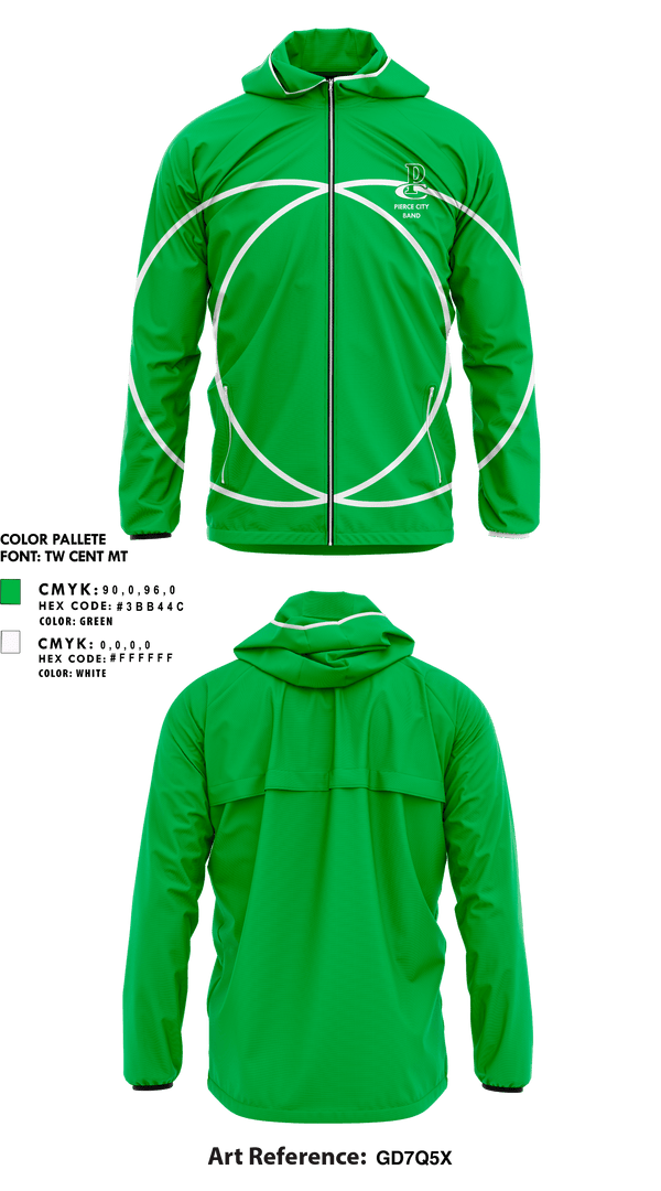 Windbreaker, Pierce City High School Band, Spirit Store, Teamtime, Team time, sublimation, custom sports apparel, team uniforms, spirit wear, spiritwear, sports uniforms, custom shirts, team store, custom team store, fundraiser sports, apparel fundraiser