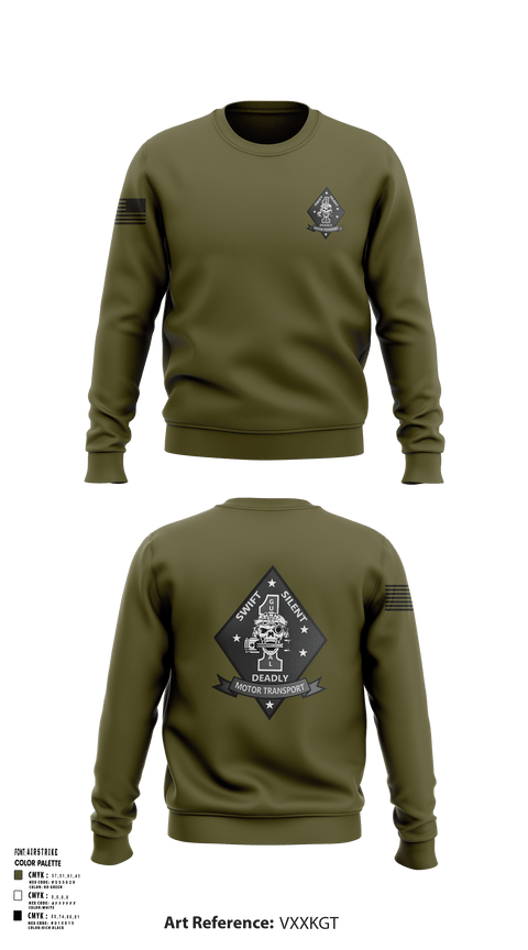 Crew Neck Sweatshirt, 1st Recon, Marines, Teamtime, Team time, sublimation, custom sports apparel, team uniforms, spirit wear, spiritwear, sports uniforms, custom shirts, team store, custom team store, fundraiser sports, apparel fundraiser