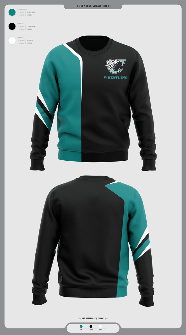 Crew Neck Sweatshirt, Century Wrestling Club, Wrestling, Teamtime, Team time, sublimation, custom sports apparel, team uniforms, spirit wear, spiritwear, sports uniforms, custom shirts, team store, custom team store, fundraiser sports, apparel fundraiser