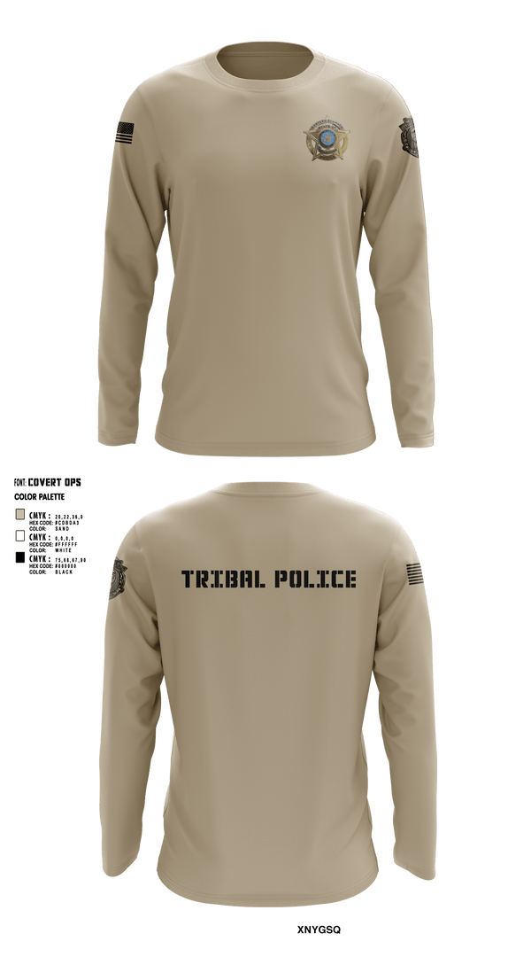 Long Sleeve Performance Shirt, Eastern Shawnee Tribal Police, Police, Teamtime, Team time, sublimation, custom sports apparel, team uniforms, spirit wear, spiritwear, sports uniforms, custom shirts, team store, custom team store, fundraiser sports, apparel fundraiser