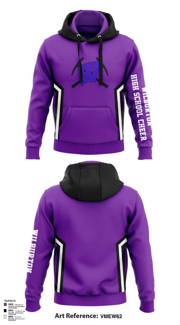 Hoodie, Wilburton High School Cheer, Cheer, Teamtime, Team time, sublimation, custom sports apparel, team uniforms, spirit wear, spiritwear, sports uniforms, custom shirts, team store, custom team store, fundraiser sports, apparel fundraiser