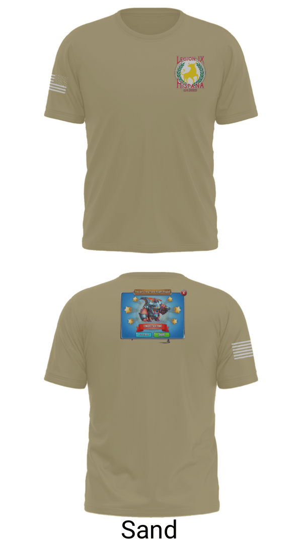 Old School Cotton Feel Shirt, Legion IX, Army, Teamtime, Team time, sublimation, custom sports apparel, team uniforms, spirit wear, spiritwear, sports uniforms, custom shirts, team store, custom team store, fundraiser sports, apparel fundraiser