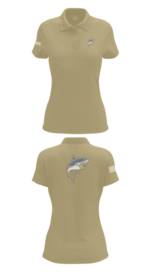 Womens Short Sleeve Performance Polo, Great white guns, Marines, Teamtime, Team time, sublimation, custom sports apparel, team uniforms, spirit wear, spiritwear, sports uniforms, custom shirts, team store, custom team store, fundraiser sports, apparel fundraiser