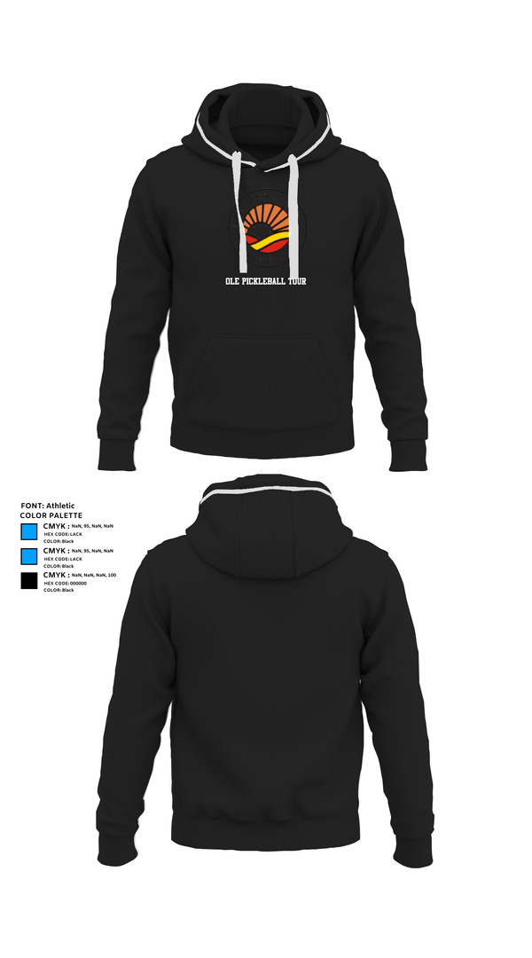 Hoodie, Ole Pickleball Tour, , Teamtime, Team time, sublimation, custom sports apparel, team uniforms, spirit wear, spiritwear, sports uniforms, custom shirts, team store, custom team store, fundraiser sports, apparel fundraiser