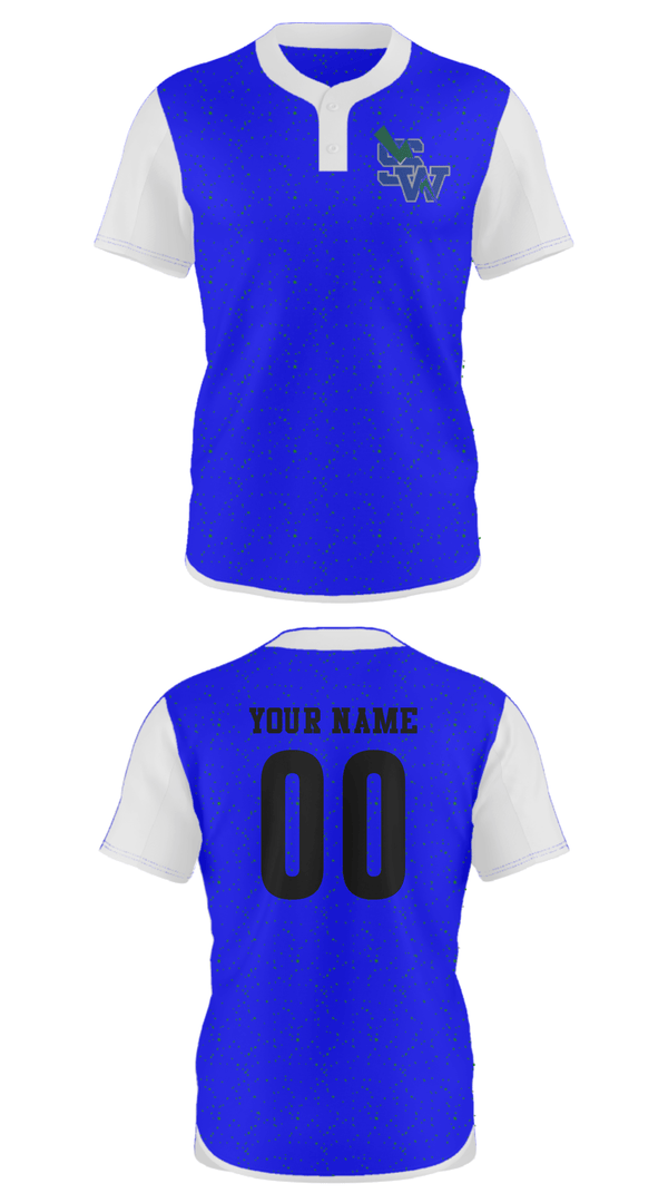 Two Button Softball Jersey, Shorewood High School Softball, Softball, Teamtime, Team time, sublimation, custom sports apparel, team uniforms, spirit wear, spiritwear, sports uniforms, custom shirts, team store, custom team store, fundraiser sports, apparel fundraiser
