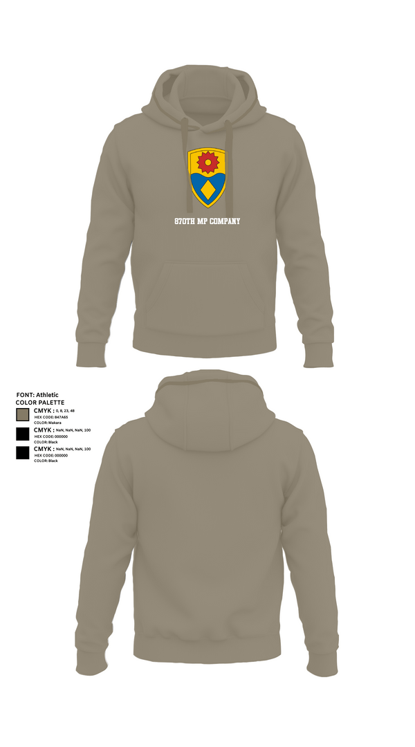 Hoodie, 870th mp company, Army, Teamtime, Team time, sublimation, custom sports apparel, team uniforms, spirit wear, spiritwear, sports uniforms, custom shirts, team store, custom team store, fundraiser sports, apparel fundraiser