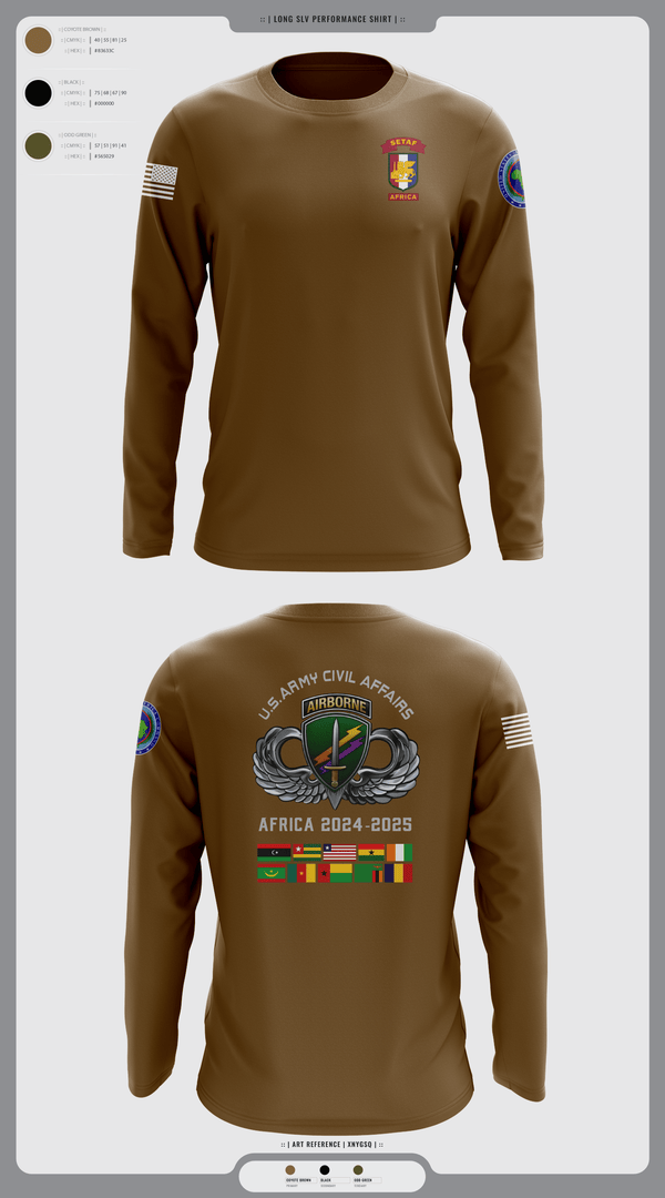 Long Sleeve Performance Shirt, 478th CA BN (A), Army, Teamtime, Team time, sublimation, custom sports apparel, team uniforms, spirit wear, spiritwear, sports uniforms, custom shirts, team store, custom team store, fundraiser sports, apparel fundraiser