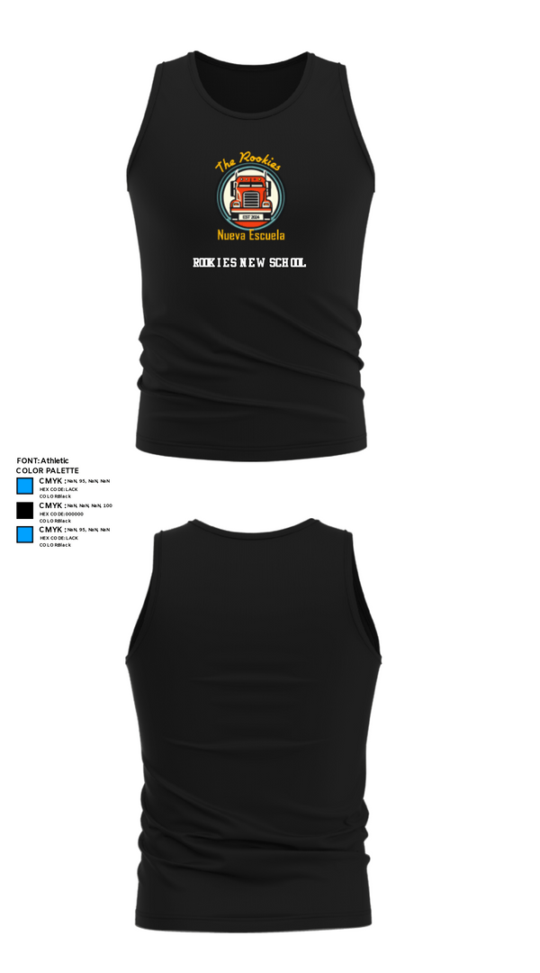 Tank Top, Rookies new school, , Teamtime, Team time, sublimation, custom sports apparel, team uniforms, spirit wear, spiritwear, sports uniforms, custom shirts, team store, custom team store, fundraiser sports, apparel fundraiser