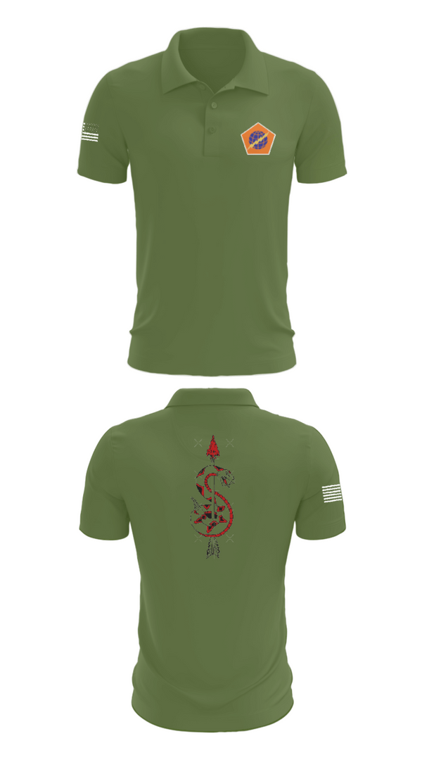 Short Sleeve Performance Polo, 98th Expeditionary Signal Battalion, Army, Teamtime, Team time, sublimation, custom sports apparel, team uniforms, spirit wear, spiritwear, sports uniforms, custom shirts, team store, custom team store, fundraiser sports, apparel fundraiser