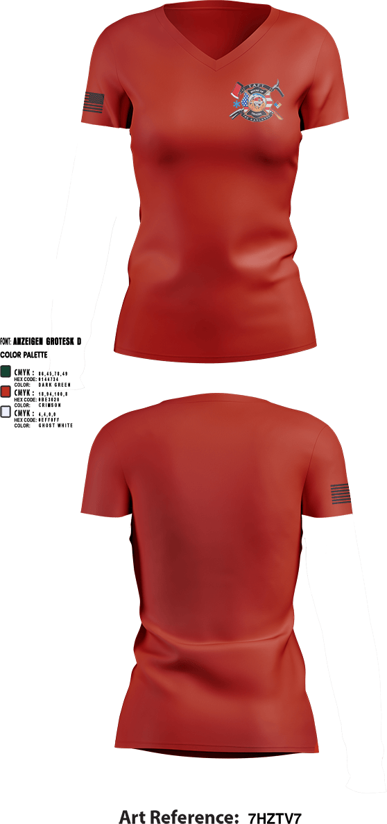 Womens Short Sleeve Vneck Shirt, 73, Fire Department, Teamtime, Team time, sublimation, custom sports apparel, team uniforms, spirit wear, spiritwear, sports uniforms, custom shirts, team store, custom team store, fundraiser sports, apparel fundraiser