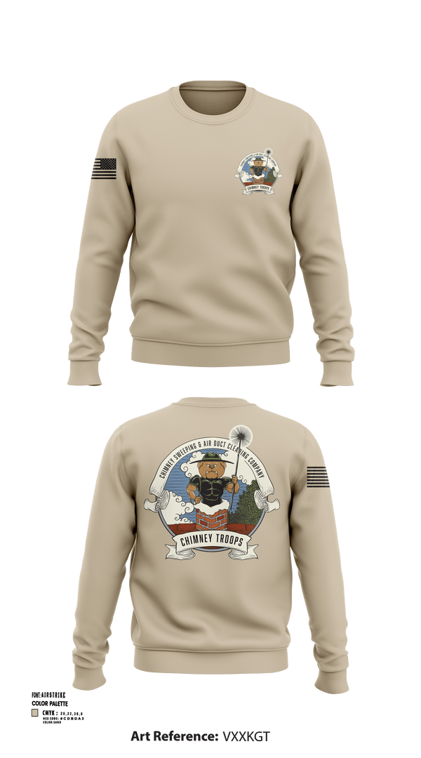 Crew Neck Sweatshirt, Chimney troops, , Teamtime, Team time, sublimation, custom sports apparel, team uniforms, spirit wear, spiritwear, sports uniforms, custom shirts, team store, custom team store, fundraiser sports, apparel fundraiser