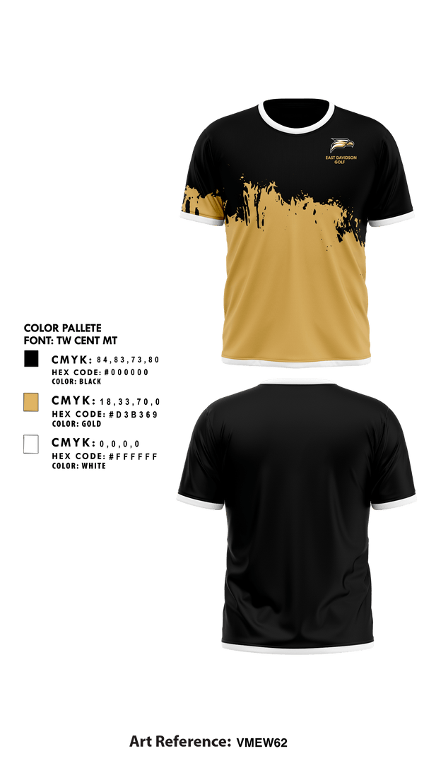 Short Sleeve Performance Shirt, East Davidson High School Golf, Golf, Teamtime, Team time, sublimation, custom sports apparel, team uniforms, spirit wear, spiritwear, sports uniforms, custom shirts, team store, custom team store, fundraiser sports, apparel fundraiser