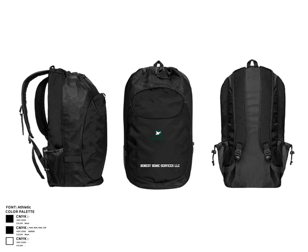 Gear Bag, Honest Home Services LLC, , Teamtime, Team time, sublimation, custom sports apparel, team uniforms, spirit wear, spiritwear, sports uniforms, custom shirts, team store, custom team store, fundraiser sports, apparel fundraiser