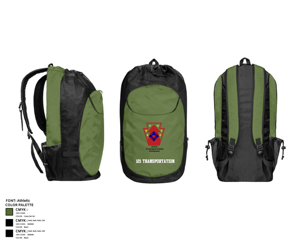 Gear Bag, 121 transportation, National Guard, Teamtime, Team time, sublimation, custom sports apparel, team uniforms, spirit wear, spiritwear, sports uniforms, custom shirts, team store, custom team store, fundraiser sports, apparel fundraiser