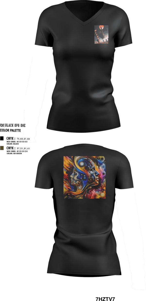 Womens Short Sleeve Vneck Shirt, Wicked Transformationz, , Teamtime, Team time, sublimation, custom sports apparel, team uniforms, spirit wear, spiritwear, sports uniforms, custom shirts, team store, custom team store, fundraiser sports, apparel fundraiser
