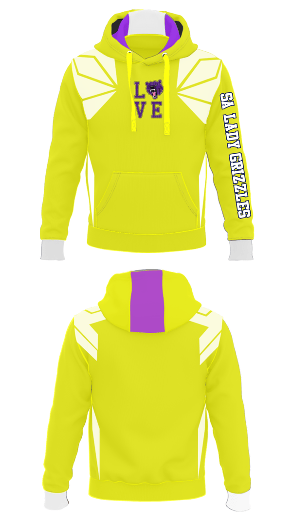 Hoodie, SA LADY GRIZZLES, Women's Volleyball, Teamtime, Team time, sublimation, custom sports apparel, team uniforms, spirit wear, spiritwear, sports uniforms, custom shirts, team store, custom team store, fundraiser sports, apparel fundraiser