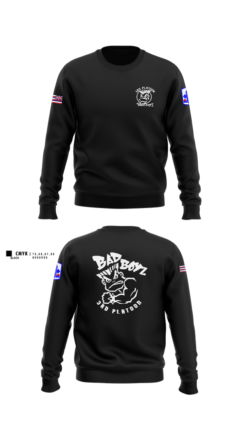 Crew Neck Sweatshirt, Ewok dismount3rd PLT Bad BoysBad boyz3rd PLT Bad BoysBad Boiiz3rd PLT Bad BoysPT Bad Boiiz3rd PLT Bad BoysBlue Ewok, , Teamtime, Team time, sublimation, custom sports apparel, team uniforms, spirit wear, spiritwear, sports uniforms, custom shirts, team store, custom team store, fundraiser sports, apparel fundraiser