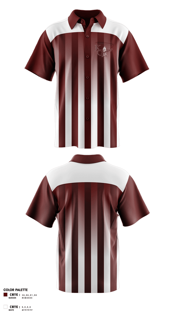 Short Sleeve Bowling Jersey, Kalamazoo Central High School Bowling, Bowling, Teamtime, Team time, sublimation, custom sports apparel, team uniforms, spirit wear, spiritwear, sports uniforms, custom shirts, team store, custom team store, fundraiser sports, apparel fundraiser