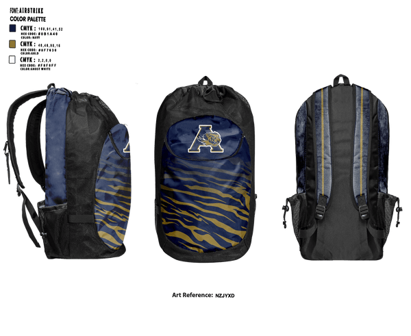 Gear Bag, Arlington Tigers, Track & Field, Teamtime, Team time, sublimation, custom sports apparel, team uniforms, spirit wear, spiritwear, sports uniforms, custom shirts, team store, custom team store, fundraiser sports, apparel fundraiser
