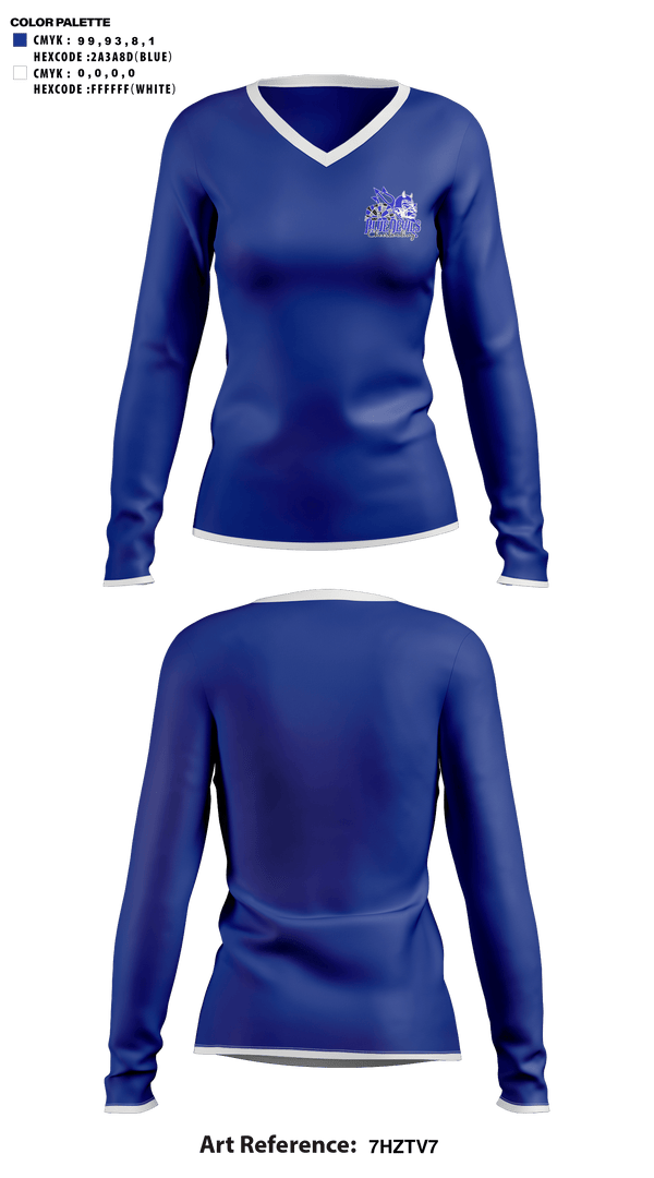 Womens Long Sleeve Vneck Shirt, Fairhaven High School Cheer, Cheer, Teamtime, Team time, sublimation, custom sports apparel, team uniforms, spirit wear, spiritwear, sports uniforms, custom shirts, team store, custom team store, fundraiser sports, apparel fundraiser