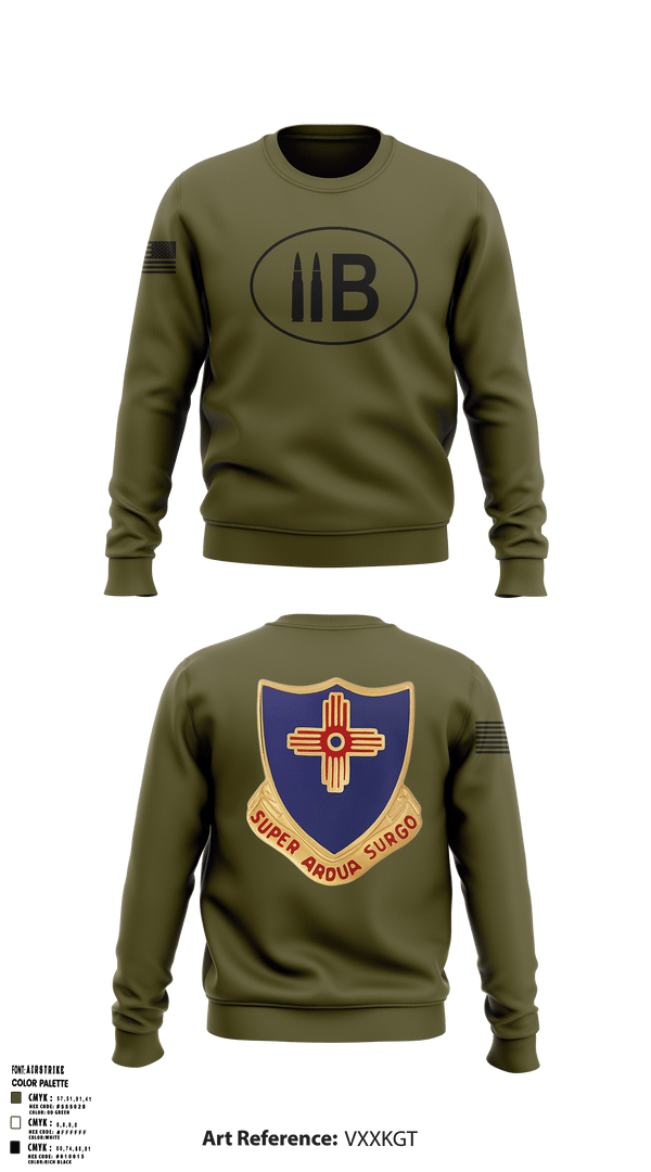 Crew Neck Sweatshirt, 410th regiment, Army, Teamtime, Team time, sublimation, custom sports apparel, team uniforms, spirit wear, spiritwear, sports uniforms, custom shirts, team store, custom team store, fundraiser sports, apparel fundraiser