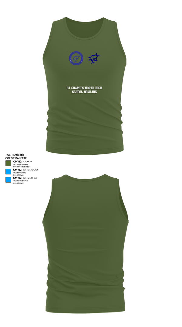 Tank Top, St Charles North High School Bowling, Bowling, Teamtime, Team time, sublimation, custom sports apparel, team uniforms, spirit wear, spiritwear, sports uniforms, custom shirts, team store, custom team store, fundraiser sports, apparel fundraiser