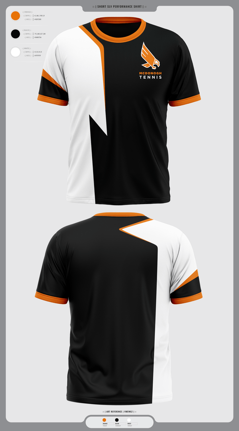 Short Sleeve Performance Shirt, Mcdonogh Girls Tennis, Tennis, Teamtime, Team time, sublimation, custom sports apparel, team uniforms, spirit wear, spiritwear, sports uniforms, custom shirts, team store, custom team store, fundraiser sports, apparel fundraiser