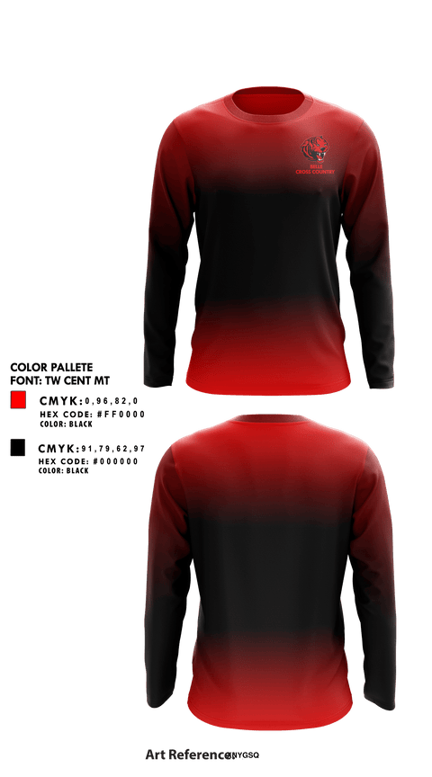 Long Sleeve Performance Shirt, Belle High School Cross Country, Cross Country, Teamtime, Team time, sublimation, custom sports apparel, team uniforms, spirit wear, spiritwear, sports uniforms, custom shirts, team store, custom team store, fundraiser sports, apparel fundraiser