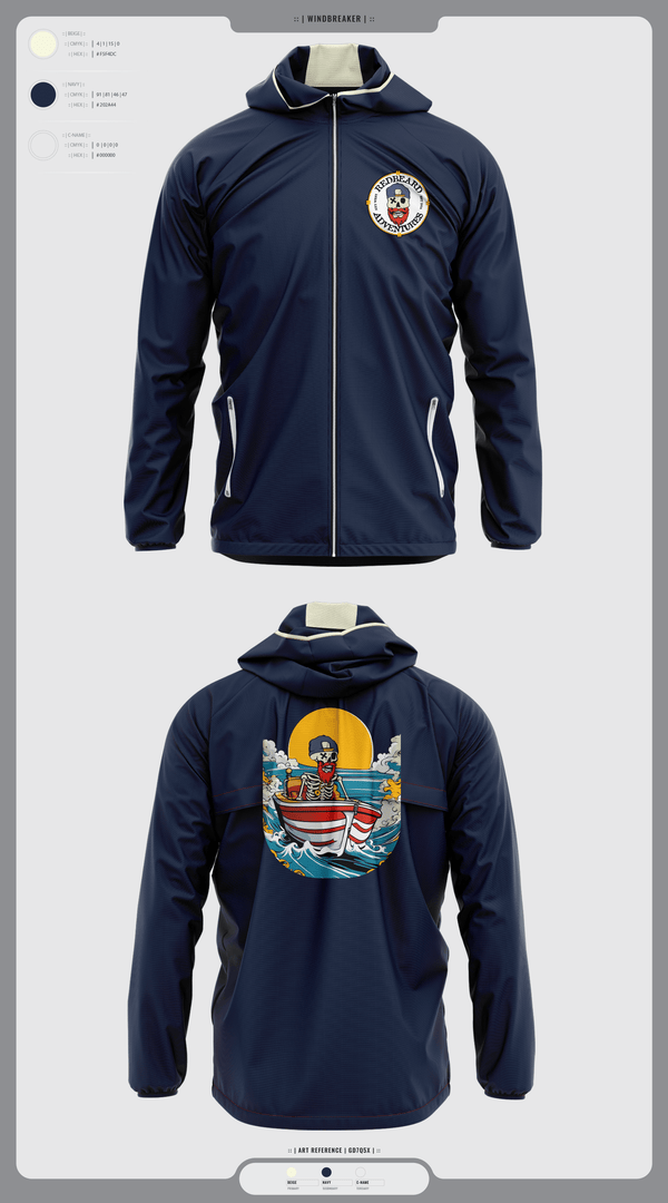 Windbreaker, Red beard Adventures, , Teamtime, Team time, sublimation, custom sports apparel, team uniforms, spirit wear, spiritwear, sports uniforms, custom shirts, team store, custom team store, fundraiser sports, apparel fundraiser