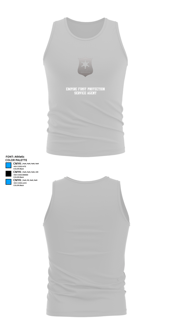 Tank Top, EMPIRE First protection service agent, , Teamtime, Team time, sublimation, custom sports apparel, team uniforms, spirit wear, spiritwear, sports uniforms, custom shirts, team store, custom team store, fundraiser sports, apparel fundraiser
