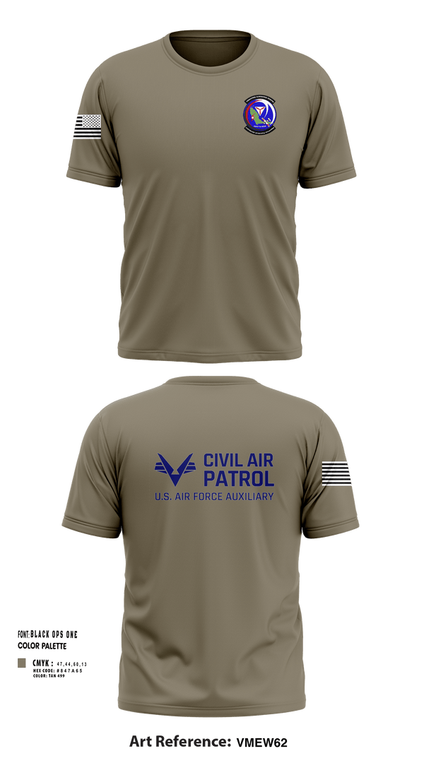 Short Sleeve Performance Shirt, VFW Post 8191Patrick Composite Squadron, Air Force, Teamtime, Team time, sublimation, custom sports apparel, team uniforms, spirit wear, spiritwear, sports uniforms, custom shirts, team store, custom team store, fundraiser sports, apparel fundraiser